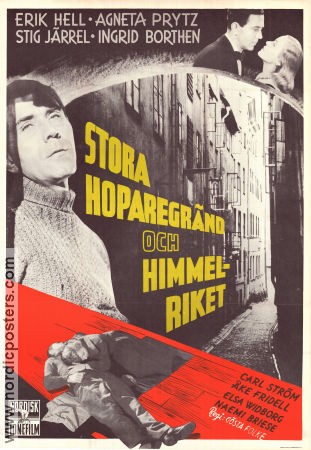 Stora Hoparegränd och himmelriket 1949 poster Erik Hell Stig Järrel Agneta Prytz Ingrid Borthen Gösta Folke Hitta mer: Stockholm