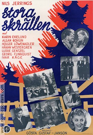 Stora skrällen 1943 poster Karin Ekelund Holger Löwenadler