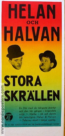 Stora skrällen 1968 poster Helan och Halvan