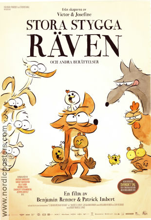 Stora stygga räven 2017 poster Guillaume Darnault Patrick Imbert Animerat
