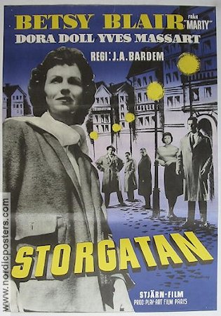 Storgatan 1959 poster Betsy Blair Spanien