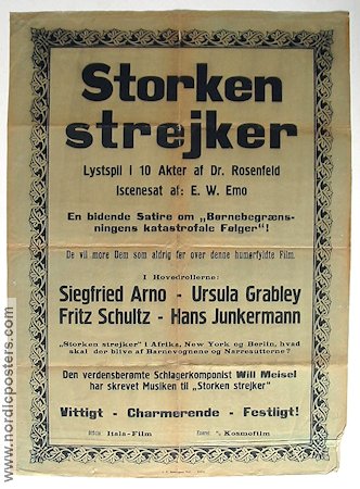 Storken strejker 1931 poster Siegfried Arno