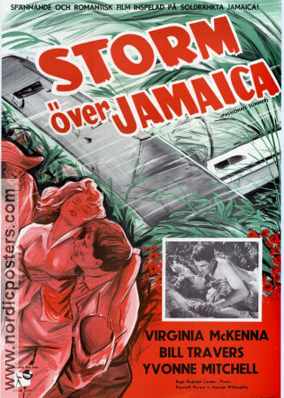 Storm över Jamaica 1958 poster Virginia McKenna Bill Travers Rudolph Cartier