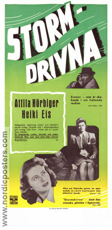 Stormdrivna 1948 poster Attila Hörbiger Heiki Eis Paul Hubschmid Hans Thimig