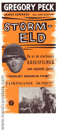 Stormeld 1959 poster Gregory Peck Harry Guardino Rip Torn Lewis Milestone Krig