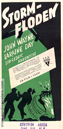 Stormfloden 1947 poster John Wayne