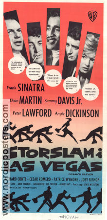 Storslam i Las Vegas 1960 poster Frank Sinatra Dean Martin Sammy Davis Jr Peter Lawford Angie Dickinson Lewis Milestone
