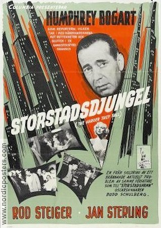 Storstadsdjungel 1956 poster Humphrey Bogart Rod Steiger