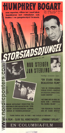 Storstadsdjungel 1956 poster Humphrey Bogart Rod Steiger