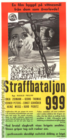 Straffbataljon 999 1960 poster Werner Peters Sonja Ziemann Georg Thomas Harald Philipp