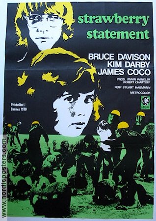 Strawberry Statement 1970 poster Bruce Davison Kim Darby