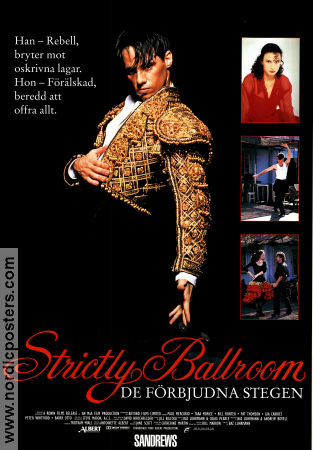 Strictly Ballroom 1992 poster Paul Mercurio Tara Morice Bill Hunter Baz Luhrmann Filmen från: Australia Dans Romantik