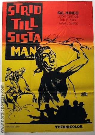 Strid till sista man 1959 poster Sal Mineo