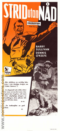 Strid utan nåd 1957 poster Barry Sullivan Dennis O´Keefe Mona Freeman Harold D Schuster