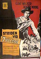 Striden vid 7 helgon 1961 poster Roger Moore