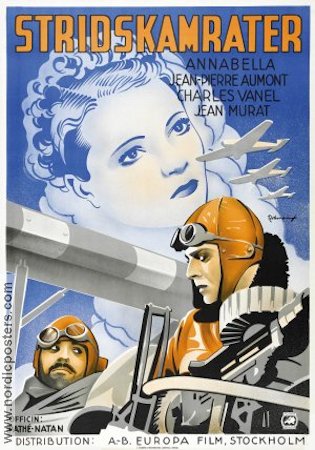 Stridskamrater 1936 poster Annabella Flyg