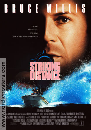 Striking Distance 1993 poster Bruce Willis Sarah Jessica Parker Rowdy Herrington Skepp och båtar