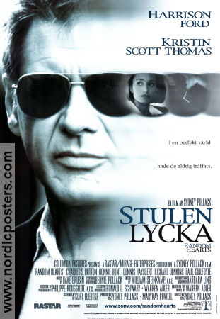 Stulen Lycka 1999 poster Harrison Ford Kristin Scott Thomas Sydney Pollack Glasögon