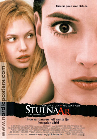 Stulna år 1999 poster Winona Ryder Angelina Jolie James Mangold