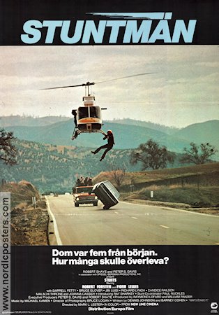 Stuntmän 1977 poster Robert Foster Fiona Lewis Ray Sharkey Mark L Lester Bilar och racing Flyg