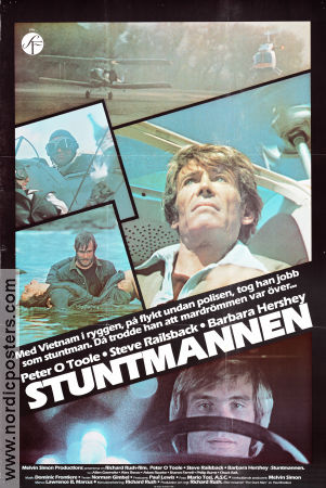 Stuntmannen 1980 poster Peter O´Toole Steve Railsback Barbara Hershey Richard Rush