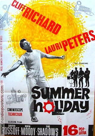 Summer Holiday 1963 poster Cliff Richard The Shadows Peter Yates Rock och pop