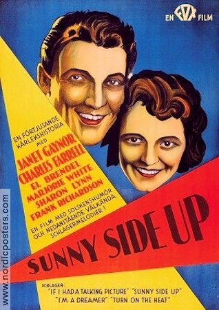 Sunnyside Up 1929 poster Janet Gaynor Charles Farrell