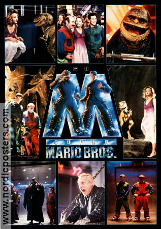 Super Mario Bros 1993 poster Bob Hoskins John Leguizamo Dennis Hopper Annabel Jankel