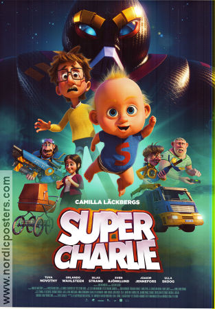 Super-Charlie 2024 poster Orlando Wahlsteen Silas Strand Sven Björklund Jon Holmberg Animerat