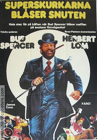 Superskurkarna blåser snuten 1979 poster Bud Spencer Poliser