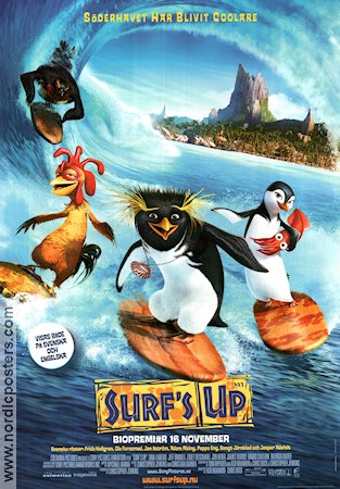 Surf´s Up 2007 poster Shia LaBeouf Ash Brannon Animerat Fåglar