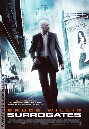 Surrogates 2009 poster Bruce Willis Radha Mitchell Ving Rhames Jonathan Mostow