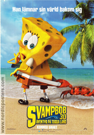 Svamp-Bob 3D 2015 poster Tom Kenny Paul Tibbitt Animerat Från TV