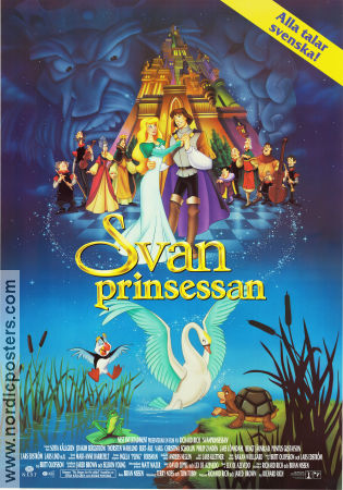 Svanprinsessan 1994 poster Jack Palance Richard Rich Animerat