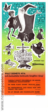 Svärdet i stenen 1963 poster Rickie Sorensen Wolfgang Reitherman Animerat