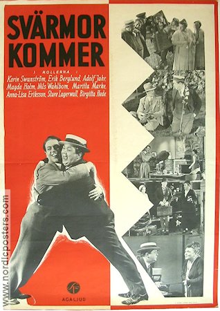 Svärmor kommer 1932 poster Karin Swanström Erik Berglund Bullen Berglund Adolf Jahr Paul Merzbach