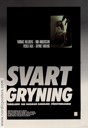 Svart gryning 1987 poster Thomas Hellberg Dagmar Hagelin