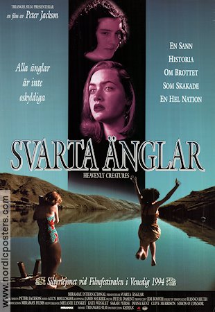 Svarta änglar 1994 poster Melanie Lynskey Kate Winslet Peter Jackson Filmen från: New Zealand Strand