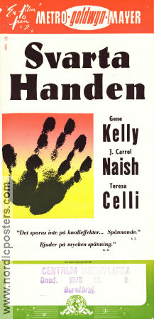 Svarta handen 1950 poster Gene Kelly J Carrol Naish Teresa Celli Richard Thorpe Film Noir