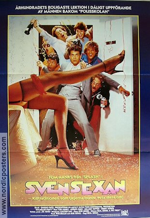 Svensexan 1984 poster Tom Hanks Tawny Kitaen Adrian Zmed Neal Israel