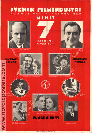 Svensk Filmindustri 1929 affisch Gustaf Molander Theodor Berthels Carl Brisson Lissi Arna Edvin Adolphson Elisabeth Frisk Uno Henning Anthony Asquith