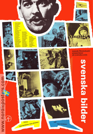 Svenska bilder 1964 poster Hans Alfredson Birgitta Andersson Monica Zetterlund Tage Danielsson Affischkonstnär: Ranke Sandgren Filmbolag: AB Svenska Ord