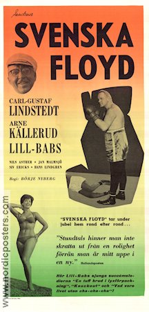 Svenska Floyd 1961 poster Lill-Babs Barbro Svensson Carl-Gustaf Lindstedt Arne Källerud Nils Asther Jan Malmsjö Siv Ericks Börje Nyberg Boxning