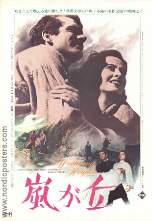 Svindlande höjder 1939 poster Merle Oberon Laurence Olivier David Niven William Wyler Text: Emily Bronte Romantik