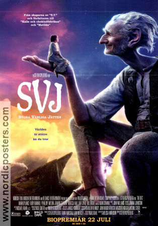 SVJ 2016 poster Mark Rylance Ruby Barnhill Steven Spielberg