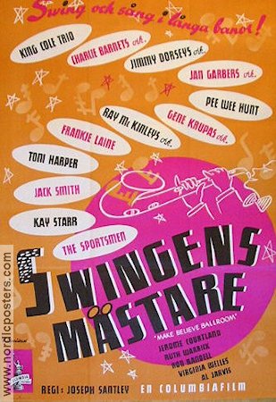 Swingens mästare 1950 poster King Cole Trio Jazz