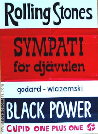 Sympati för djävulen 1968 poster Rolling Stones Jean-Luc Godard