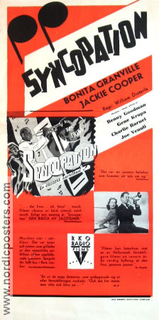 Syncopation 1942 poster Bonita Granville Jackie Cooper Benny Goodman William Dieterle Jazz