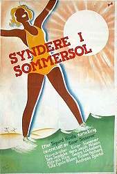 Syndare i sommarsol 1933 poster Einar Sissener