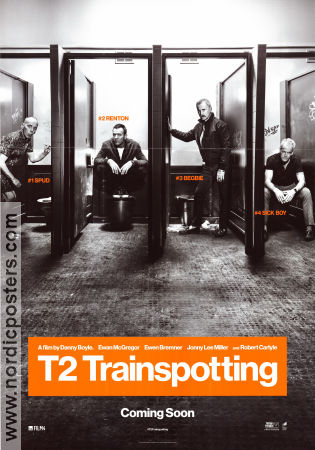 T2 Trainspotting 2017 poster Ewan McGregor Ewen Bremner Jonny Lee Miller Danny Boyle Tåg